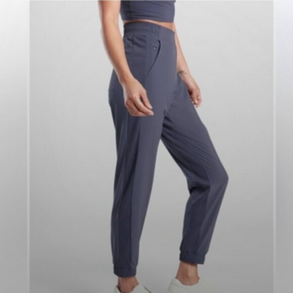 Athleta Brooklyn Jogger, Medieval Violet (Blue-Purple Gray) Pants, size 4 - Picture 2 of 8
